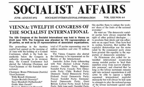 XII Congress of the Socialist International, Vienna