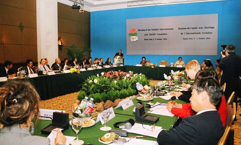 First meeting of the Socialist International in Cambodia